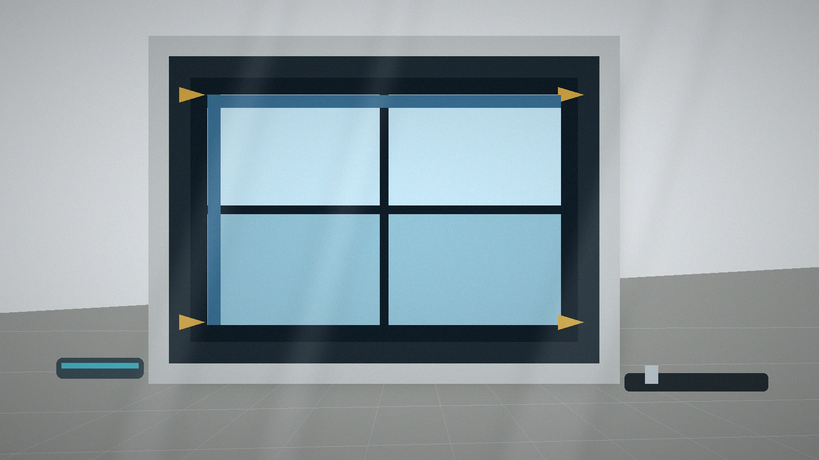 Montage eines Aluminiumfensters in der vorbereiteten Öffnung